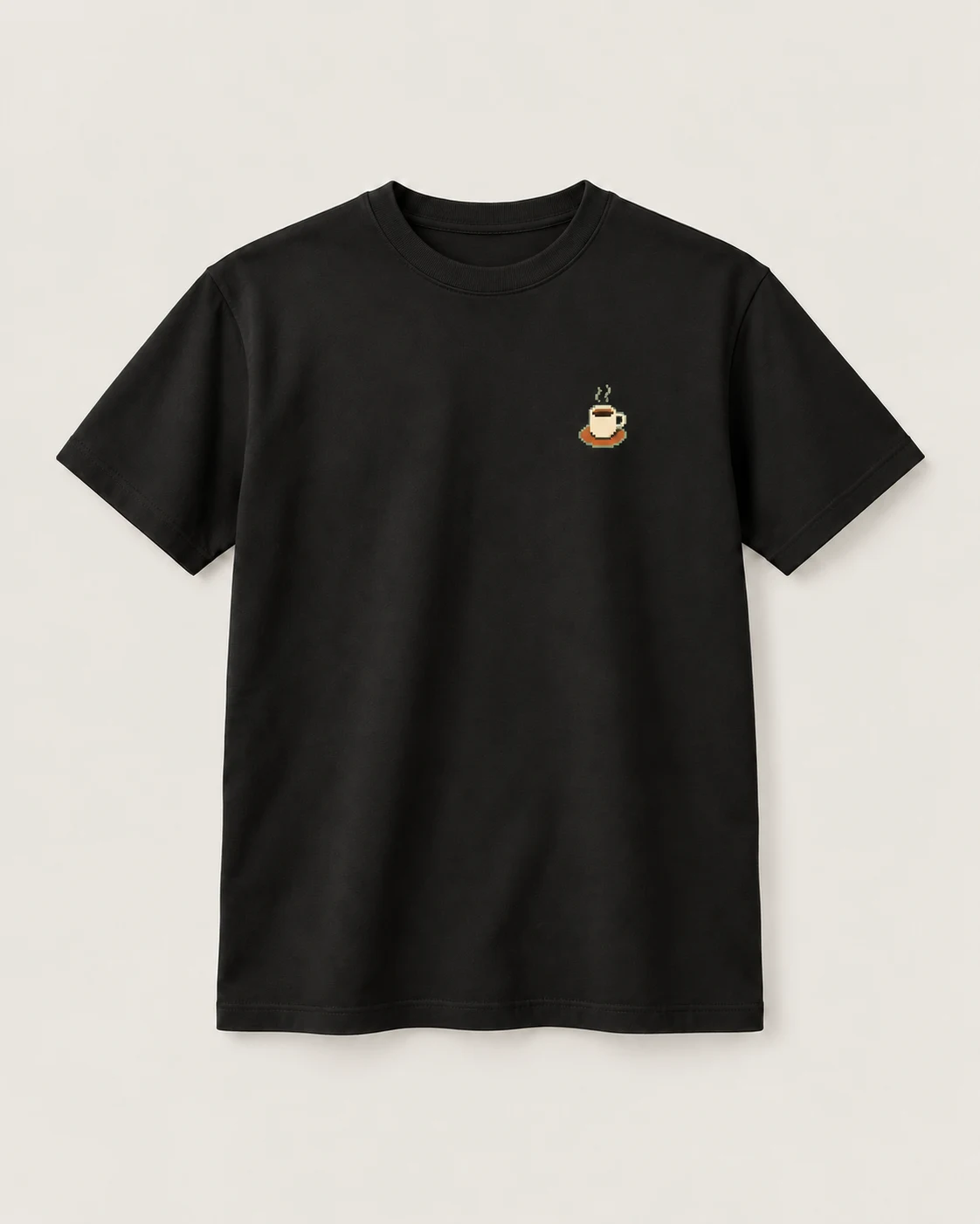 Mockup provisório: Camiseta Café, Preto